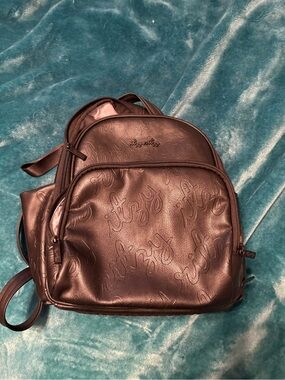 Italy Ritzy Mini Plus Logo Diaper Bag Black